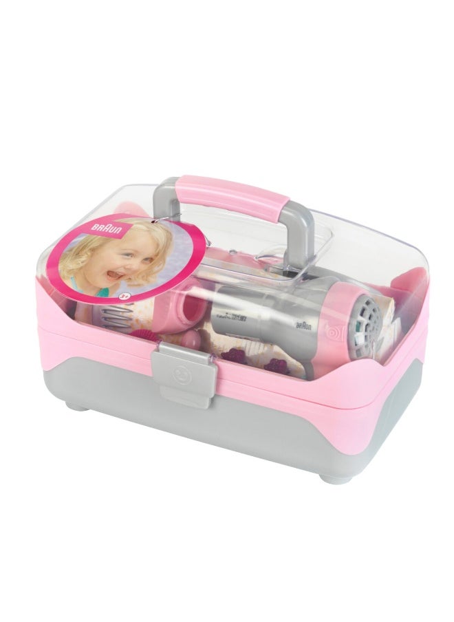 Theo Klein Braun Hairstyling & Hairdryer Case