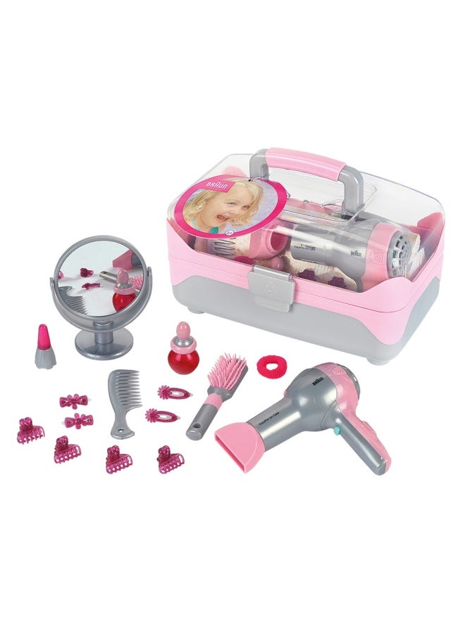 Theo Klein Braun Hairstyling & Hairdryer Case