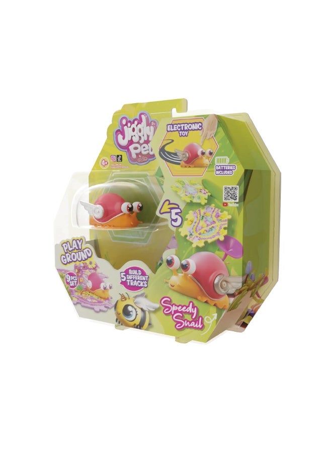 Jiggly Pets Bugs Snail Walking Toy (10 cm)