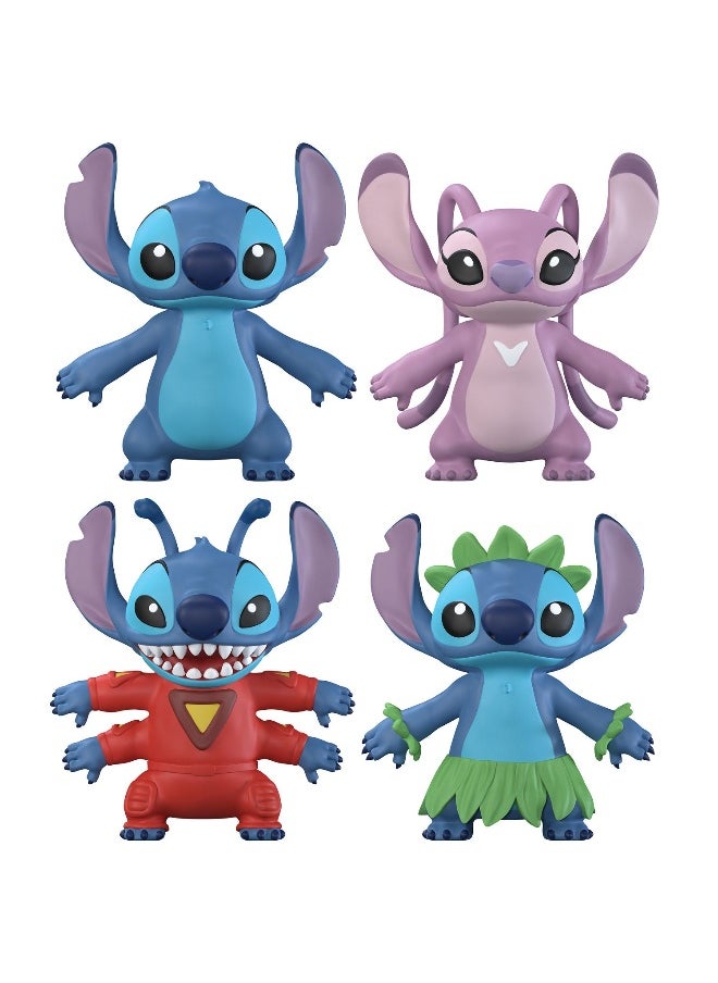 Disney Lilo & Stitch FleXfigs 4 Characters Pack (Set of 4)