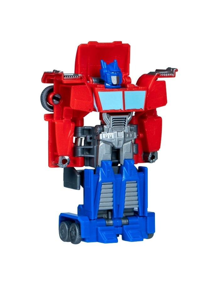 Transformers Earthspark 1-Step Smash Changers Optimus Prime Action Figure (10.16 cm)