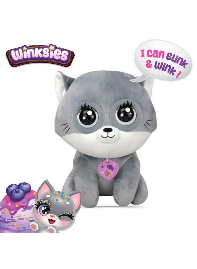 Silverlit Winksies Blueberry Kitten Interactive Plush Toy (30 cm)