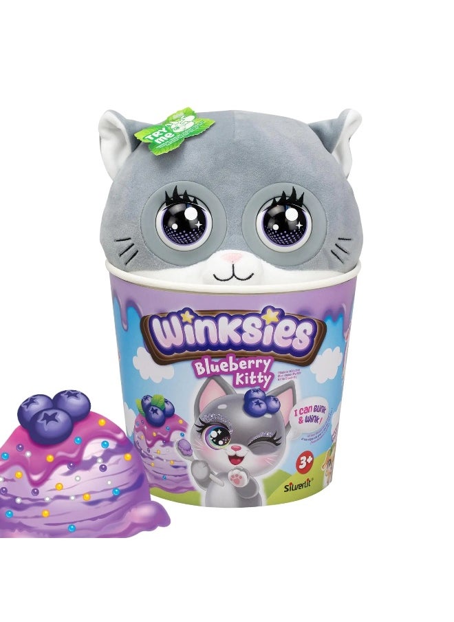 Silverlit Winksies Blueberry Kitten Interactive Plush Toy (30 cm)