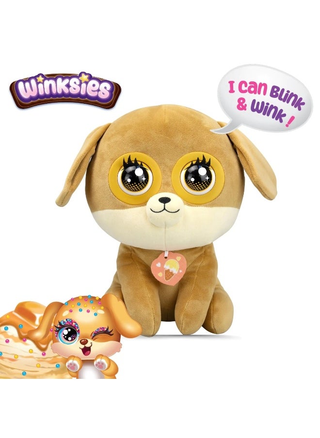 Silverlit Winksies Caramel Puppy Interactive Plush Toy (30 cm)