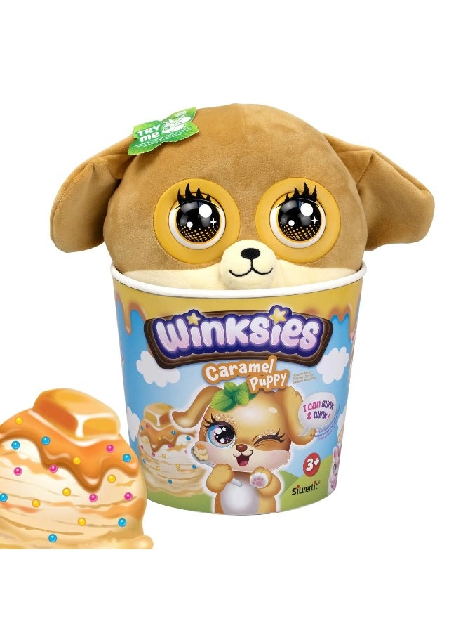 Silverlit Winksies Caramel Puppy Interactive Plush Toy (30 cm)