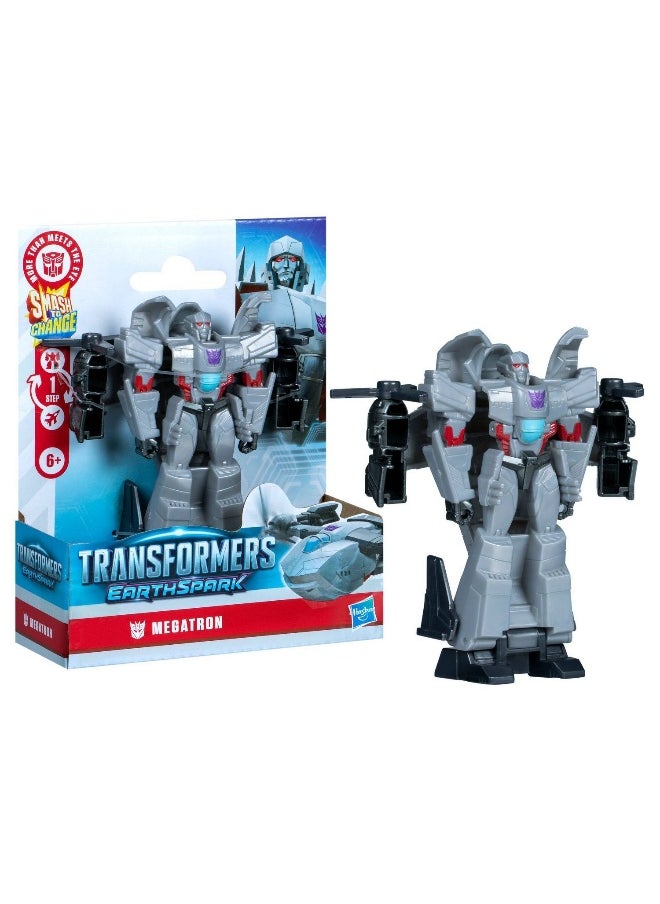 Transformers Earthspark 1-Step Smash Changers Megatron Action Figure (10.16 cm)