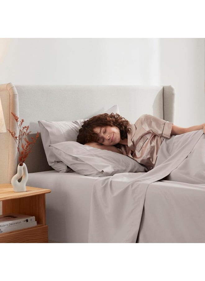 Nestl King Size Sheets Set- 4 Piece King Sheets, Deep Pocket, Hotel Luxury, Extra Soft, Breathable and Cooling, Linen King Bed Sheets