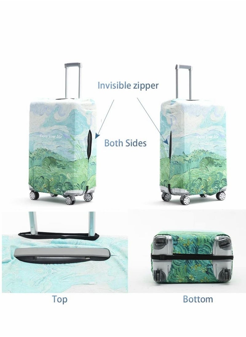 Luggage Cover, Washable Suitcase Cover, Anti-scratch Suitcase Protector Fits 18-32 Inch Luggage ( M )