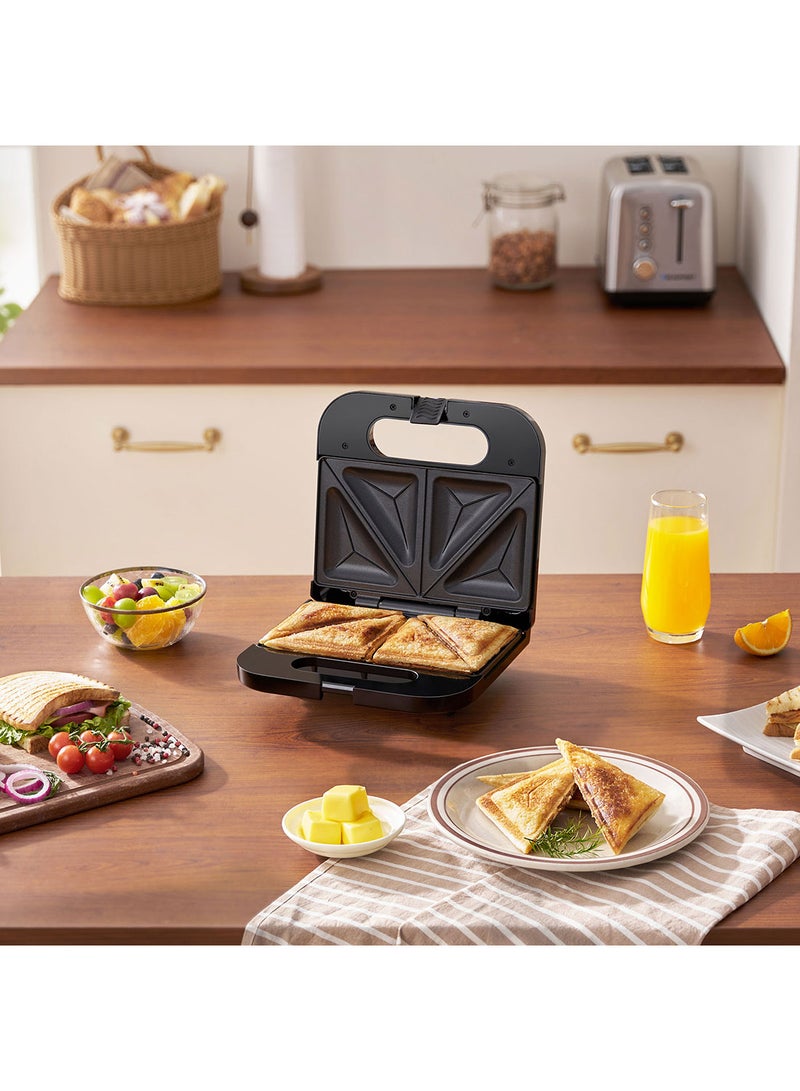 2-Slice Sandwich Maker, 750W, Fixed Plates 750 W KSM565 Stainless Steel/Black