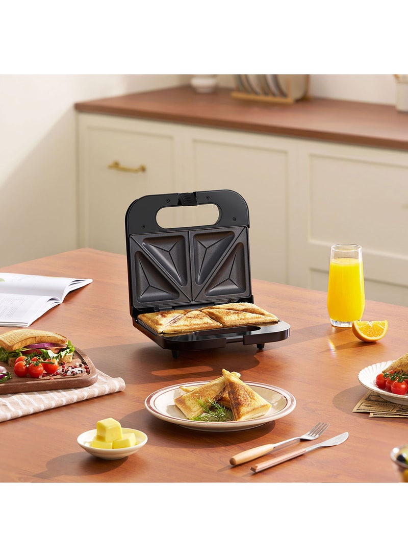 2-Slice Sandwich Maker, 750W, Fixed Plates 750 W KSM565 Stainless Steel/Black
