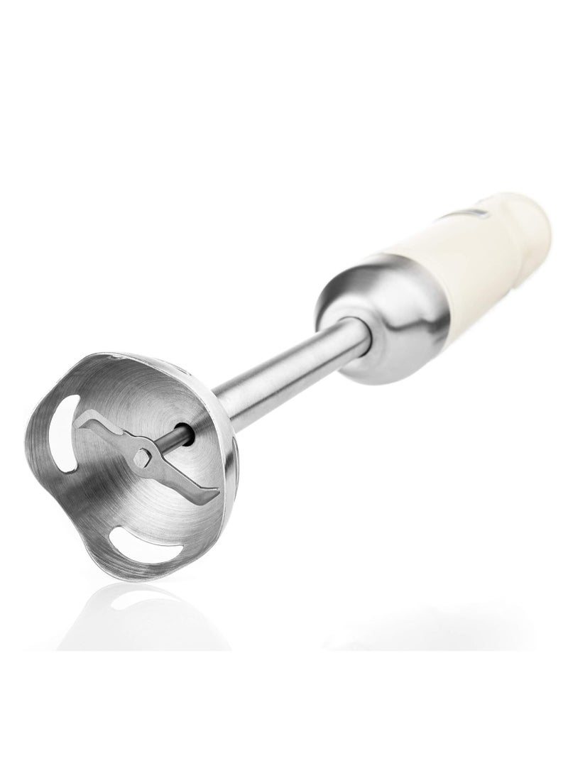 Westinghouse 600W Retro Hand Blender – Powerful Stainless Steel Stick Blender with Turbo Mode & Soft Grip for Smoothies, Soups, and More - Cream