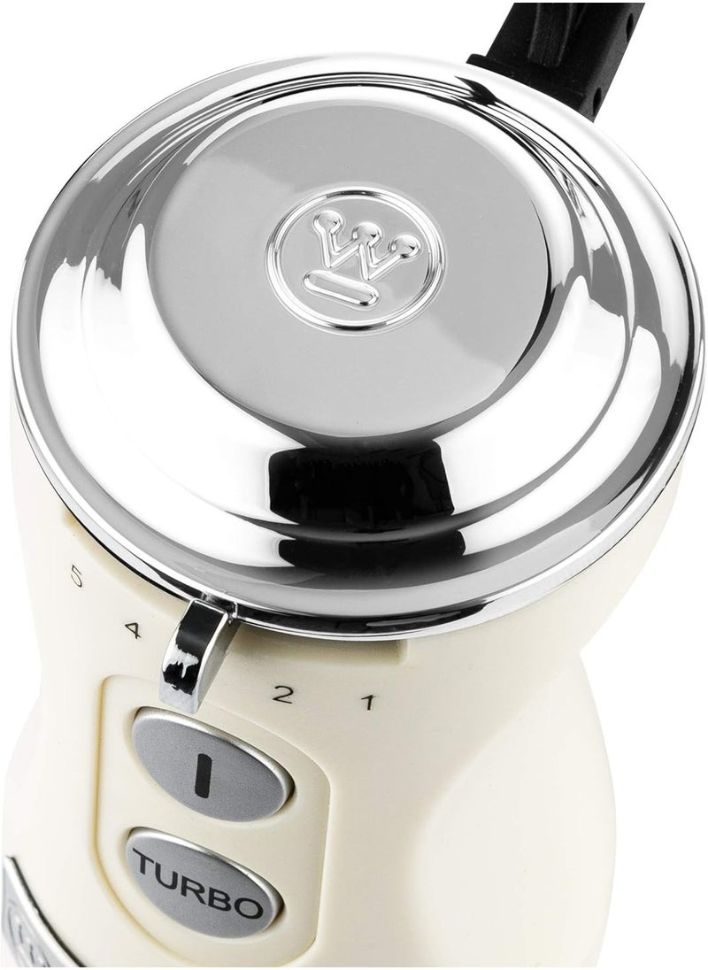 Westinghouse 600W Retro Hand Blender – Powerful Stainless Steel Stick Blender with Turbo Mode & Soft Grip for Smoothies, Soups, and More - Cream