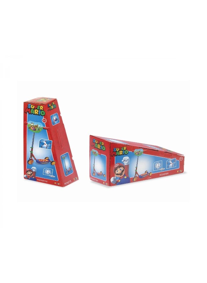 Smoby Super Mario 3-Wheeled Kick Scooter