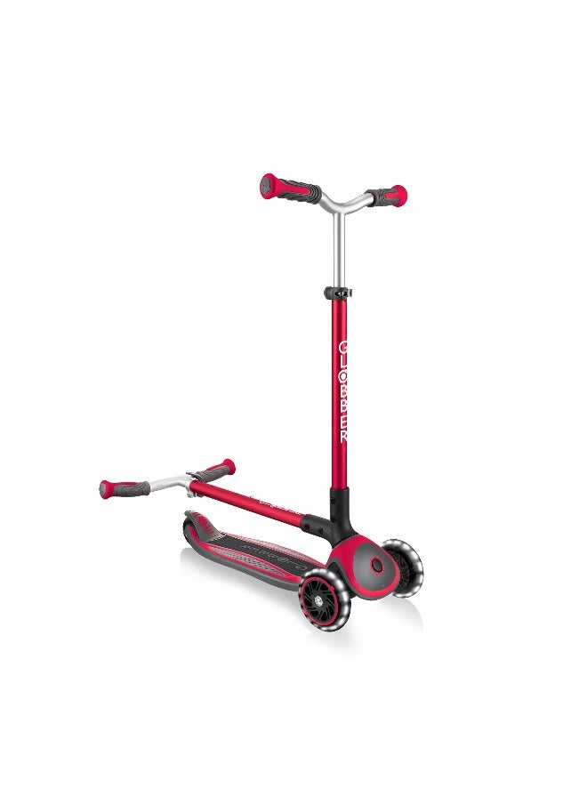 Globber Master Lights Scooter (New Red)
