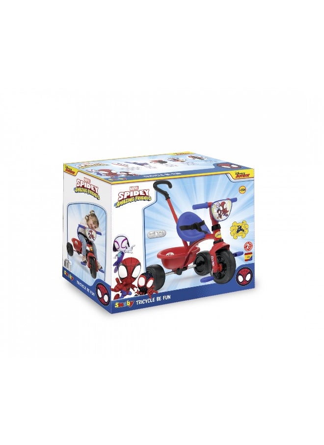 Smoby Marvel Spidey & His Amazing Friends Trike with Push Handle