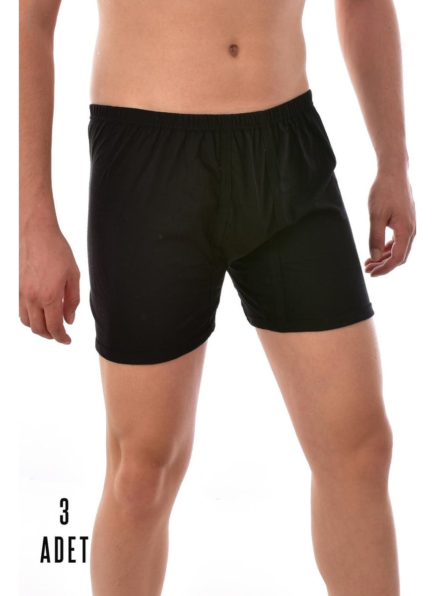 3 Pieces Men's Argentina Boxer Black 0006