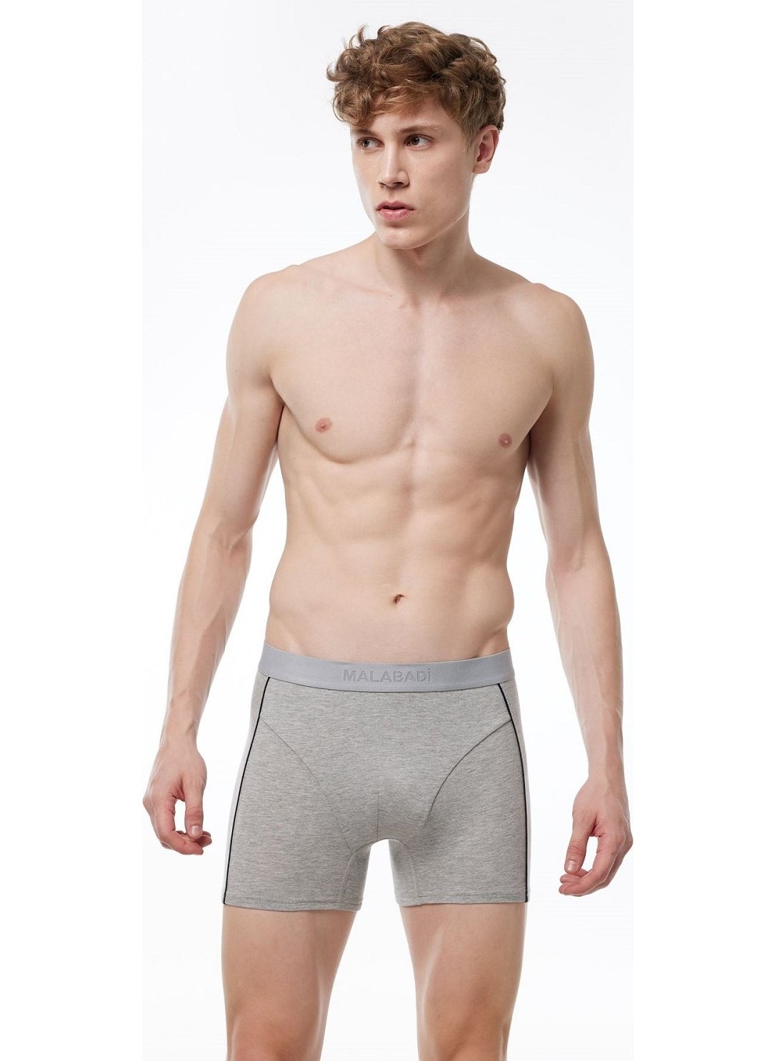 017 Pack of 2 Men's Modal Boxers with Piping
