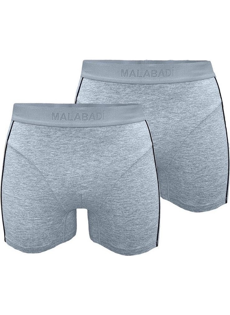 017 Pack of 2 Men's Modal Boxers with Piping