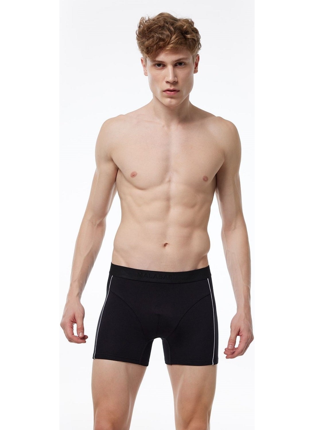 017 Pack of 2 Men's Modal Boxers with Piping