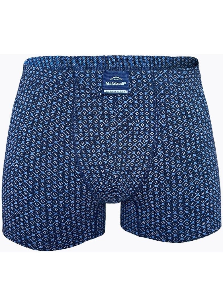 Men's Patterned Cotton Elastane Boxer 074 1M074