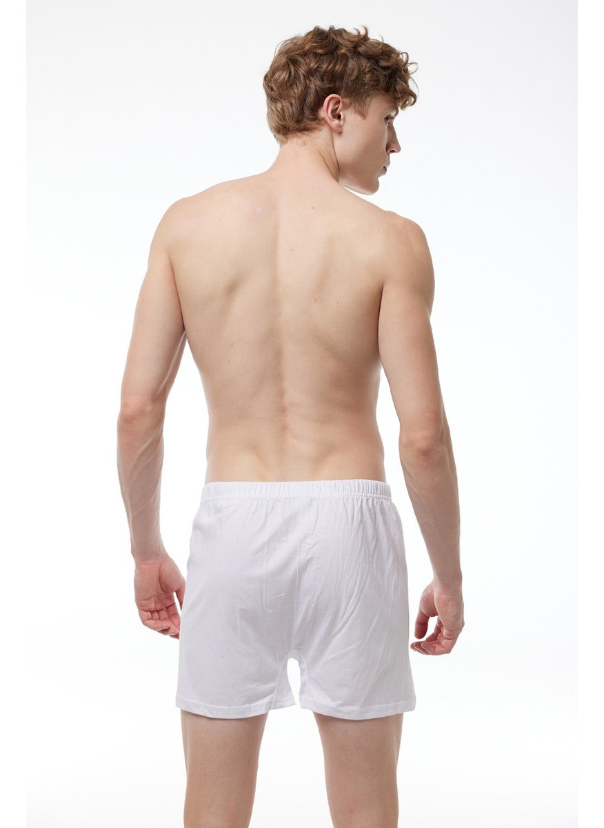Men's Mixed Color 5 Piece Wide Pattern Large Size 100% Cotton Oversized Boxer MB2400