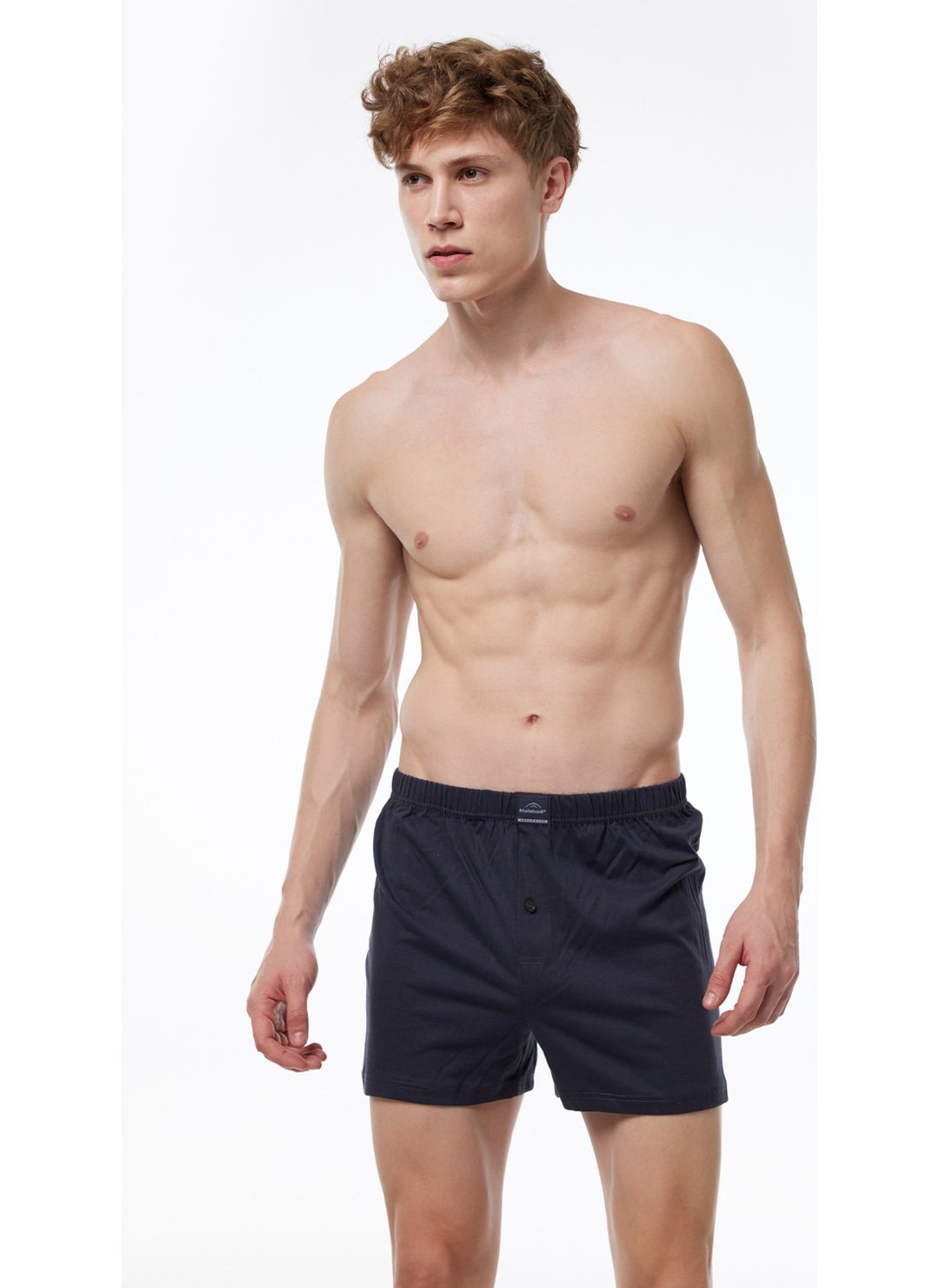 Men's Mixed Color 5 Piece Wide Pattern Large Size 100% Cotton Oversized Boxer MB2400