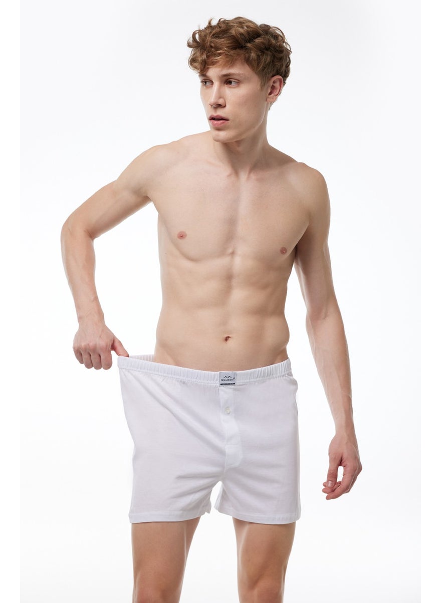 Men's Mixed Color 5 Piece Wide Pattern Large Size 100% Cotton Oversized Boxer MB2400