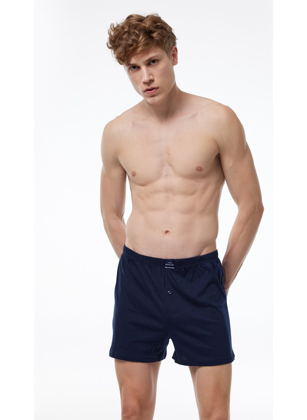Men's Mixed Color 5 Piece Wide Pattern Large Size 100% Cotton Oversized Boxer MB2400