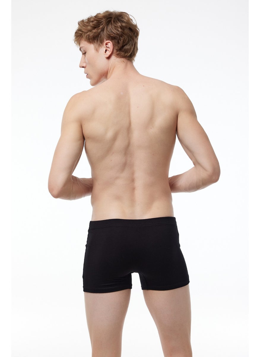 Men's Black 3 Piece Cotton Elastane Boxer 3M074