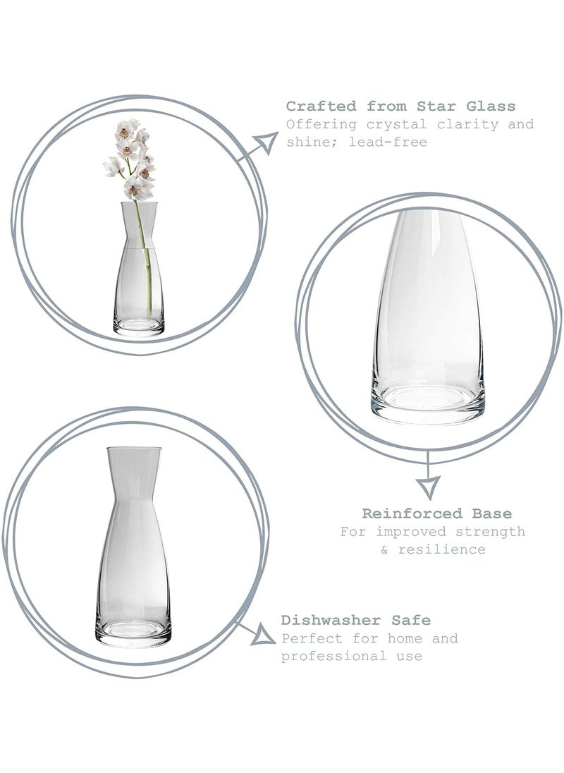 Bormioli Rocco Glass Vase 20.6 Cms 1 Pc, Ypsilon Caraffa Transparent