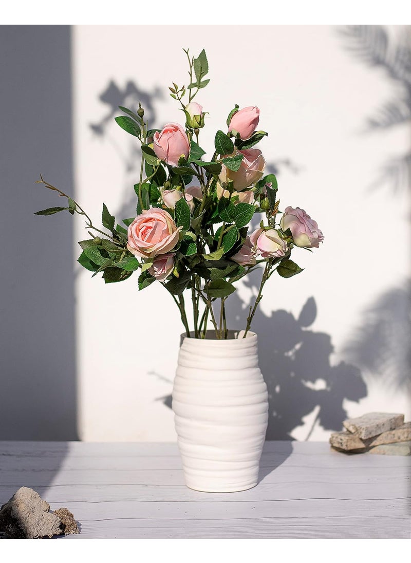The Decor Lane Modern Decorative Vases for Home Decor | Centerpieces | Kitchen | Office or Living Room - 8.5 Inches (Round)