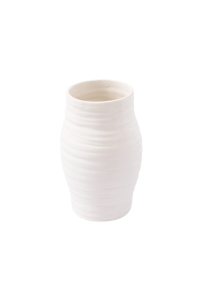 The Decor Lane Modern Decorative Vases for Home Decor | Centerpieces | Kitchen | Office or Living Room - 8.5 Inches (Round)