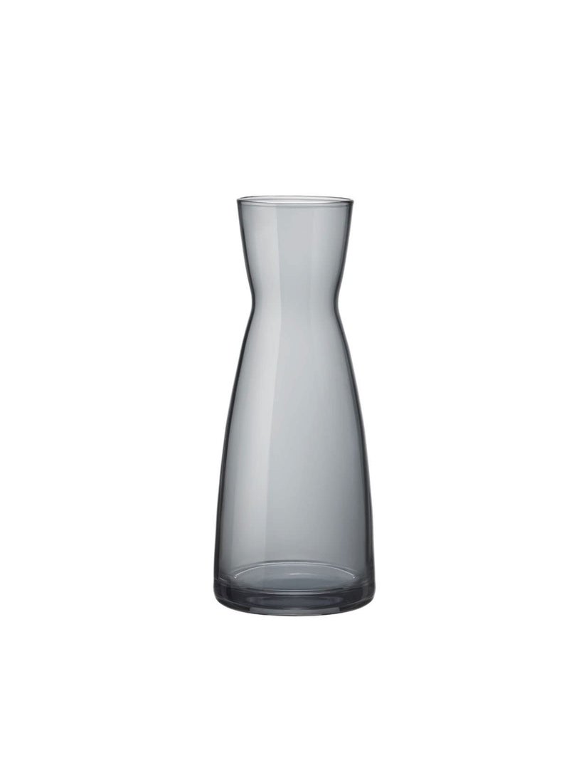 Bormioli Rocco Glass Vase 20.6 Cms 1 Pc, Ypsilon Caraffa Grey Colour Vase for Home Decor