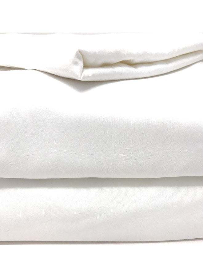 Tache Home Fashion 4 Piece Super Soft Bulk Wholesale Motel Hotel Hospitality Dorm Guest Bed Bedroom Basic Bed Sheet Set, Cal King, White