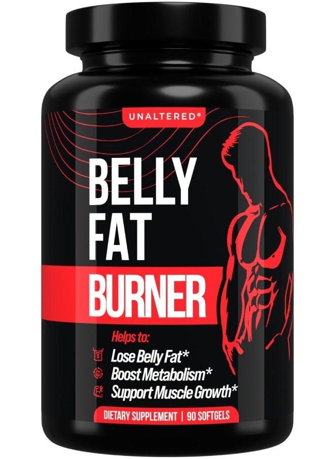 Fat Burner For Men - Lose Belly Fat, Tighten Abs, Support Lean Muscle - Jitter & Caffeine-Free Weight Loss Pills - 90 Ct