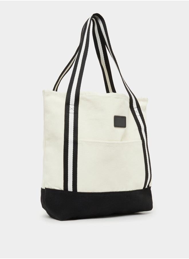 Striped Strap Handbag