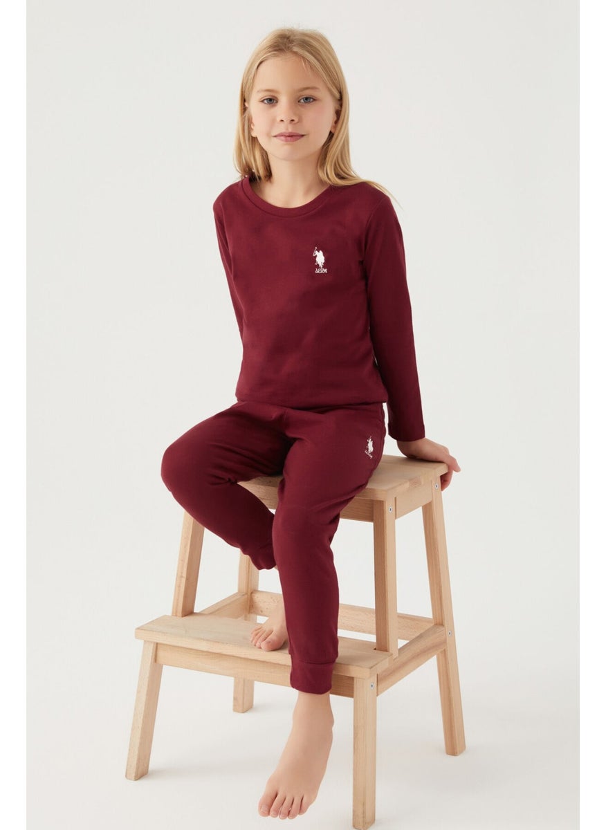 Asnn Girls Coffee Pajama Set