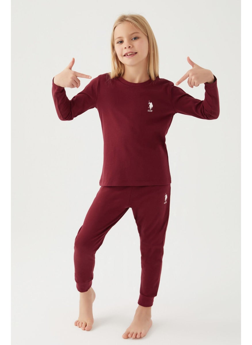 Asnn Girls Coffee Pajama Set
