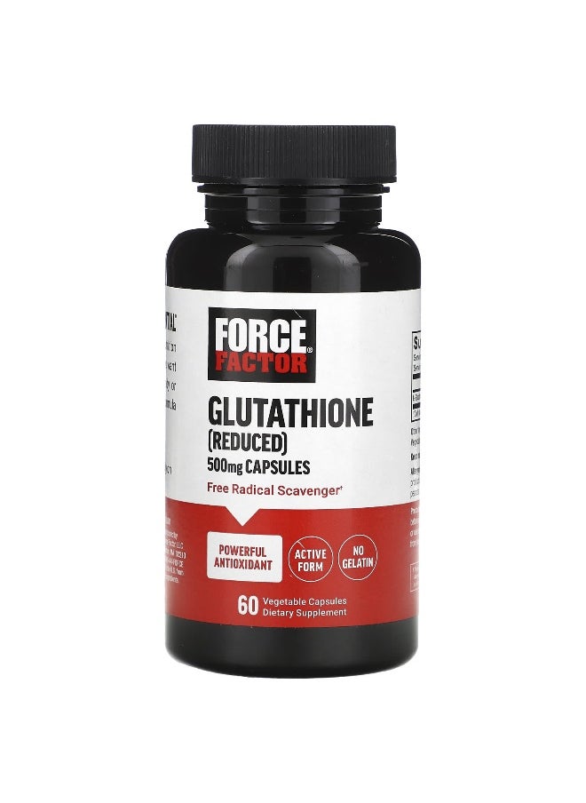 Force Factor, Glutathione (Reduced), 500 mg , 60 Vegetable Capsules