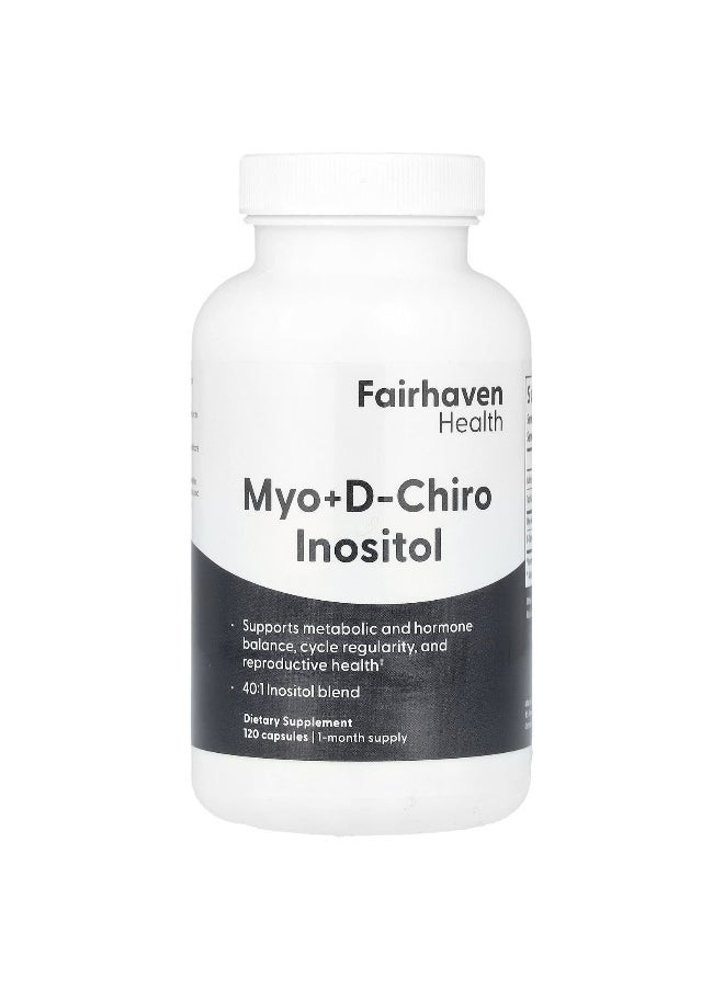 Fairhaven Health, Myo + D-Chiro Inositol, 120 Capsules