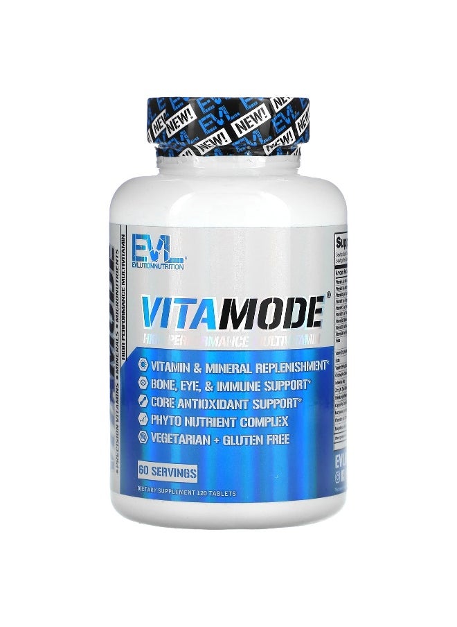 EVLution Nutrition, VitaMode, High Performance Multivitamin, 120 Tablets