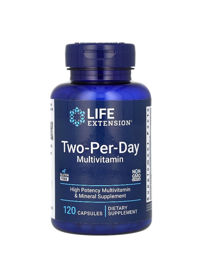 Life Extension, Two-Per-Day Multivitamin, 120 Capsules