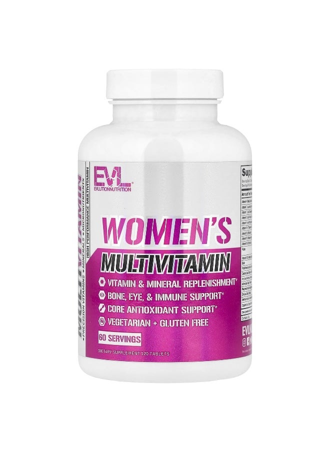 EVLution Nutrition, Women's Multivitamin, 120 Tablets
