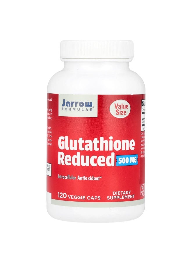 Jarrow Formulas, Glutathione Reduced, 500 mg, 120 Veggie Caps