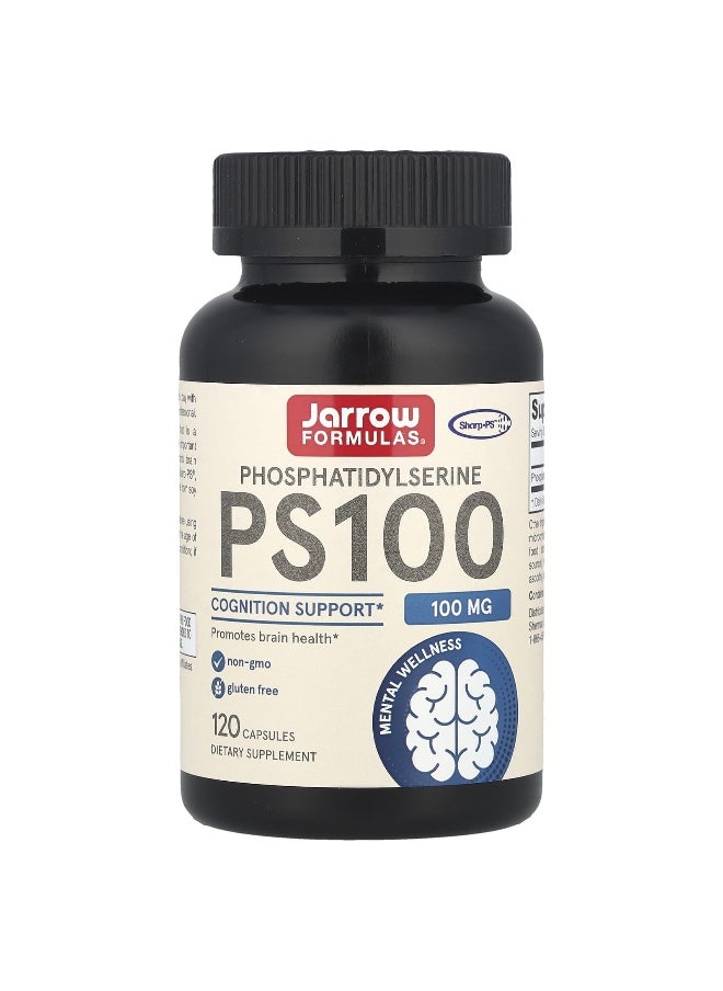 Jarrow Formulas, PS100, Phosphatidylserine, 100 mg, 120  Capsules