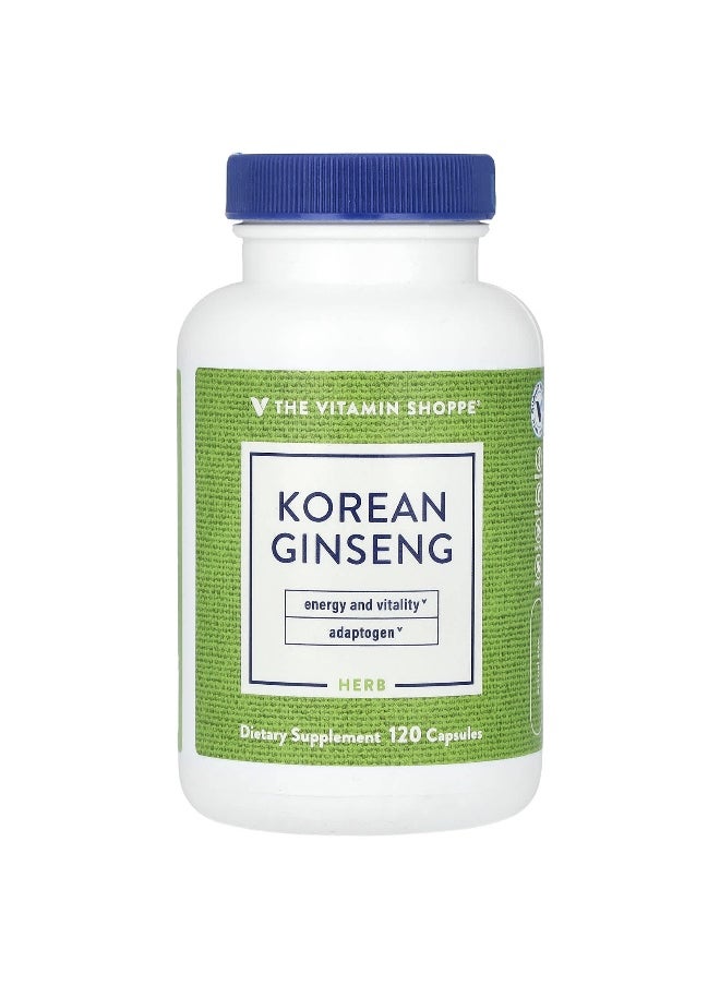 The Vitamin Shoppe, Korean Ginseng, 648 mg, 120 Capsules