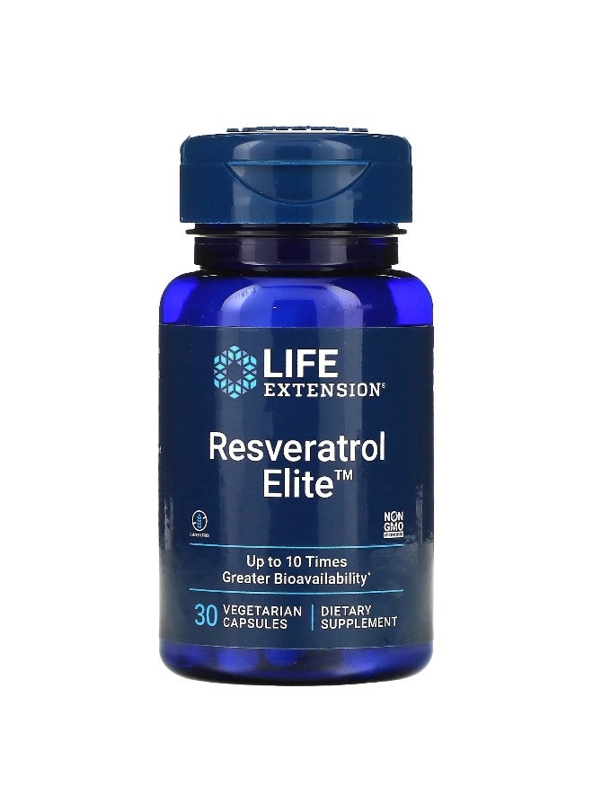Life Extension, Resveratrol Elite, 30 Vegetarian Capsules