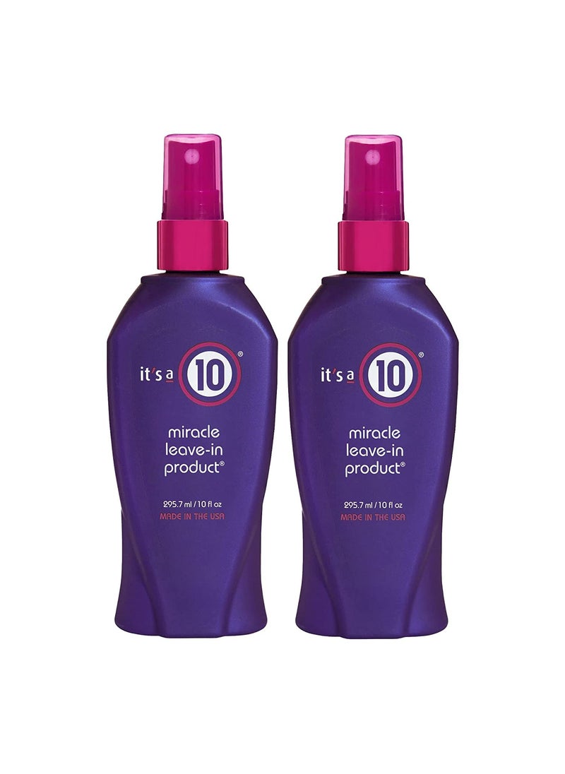 Its A 10 Haircare Miracle LeaveIn Conditioner Spray  10 oz  2ct