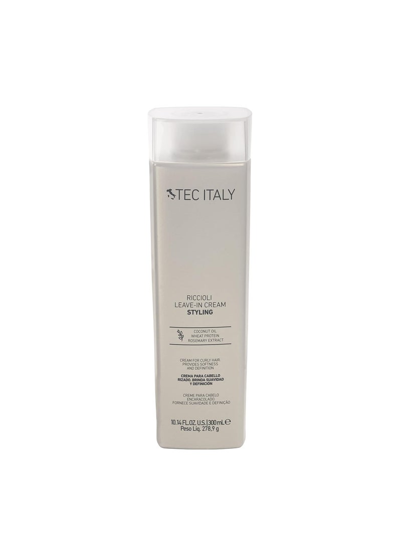 Tec Italy Riccioli Leave In Cream Curl Definition Enhancer  Moisturizer  300ml