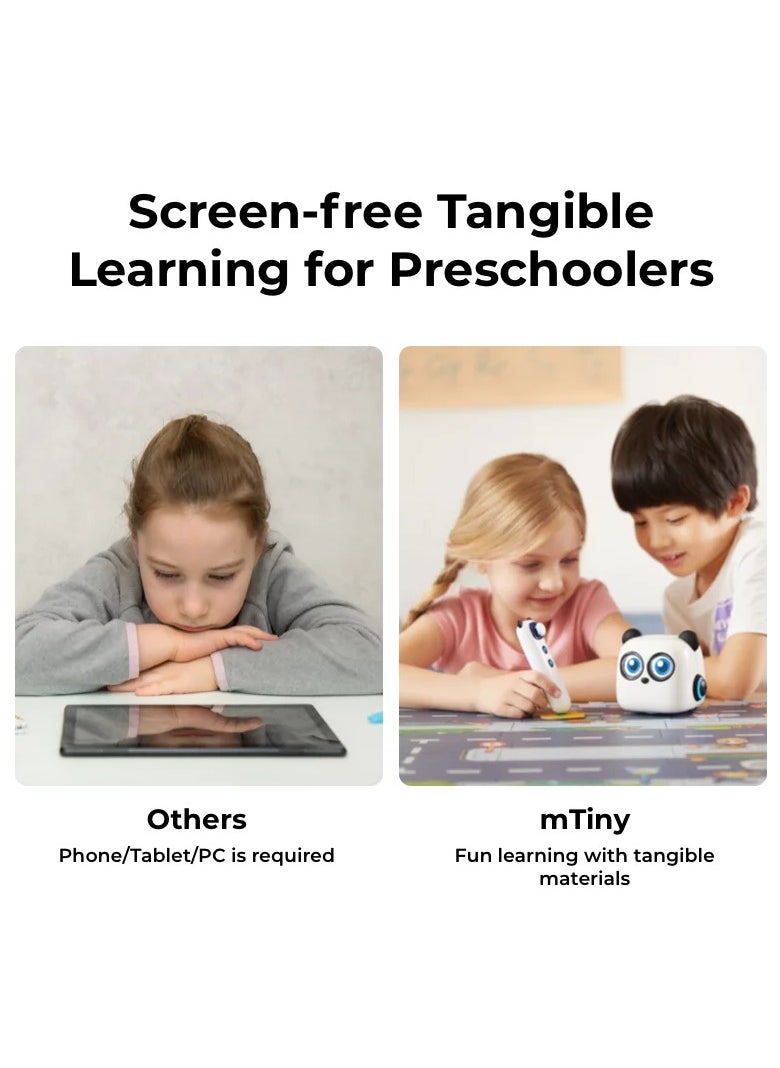 Makeblock mTiny Discover Kit – Screen-Free STEM Coding Robot for Kids 4+, Rechargeable Remote Control Educational Toy, Great for Classrooms & Gifts